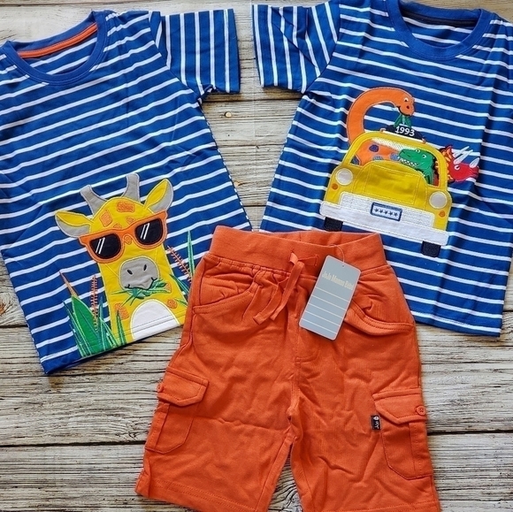 Zoo Trip Outfit Zoo Animals and Giraffe T-Shirts JoJo Maman Bébé Inspired - Picture 4 of 16